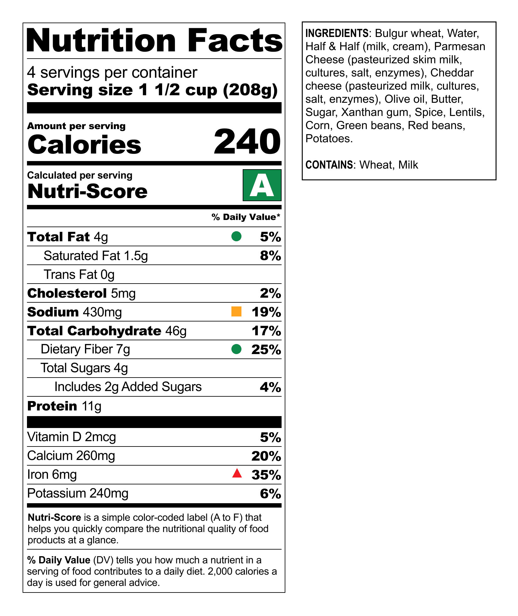 A redesign of the FDA's Nutrition Facts Label.